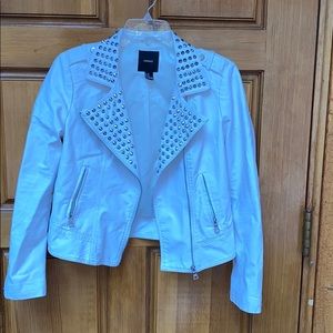 Forever 21 white studded jacket